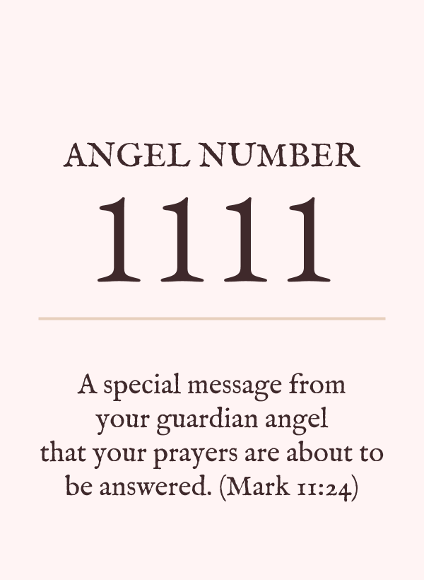 الملاك رقم 1111 شرح المعنى والرمزية
