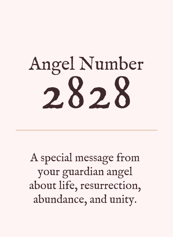 الملاك رقم 2828: 3 المعاني الروحية للرؤية 2828