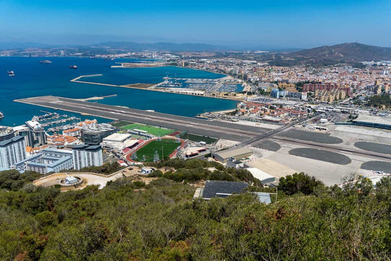   Lotnisko Gibraltar, Hiszpania