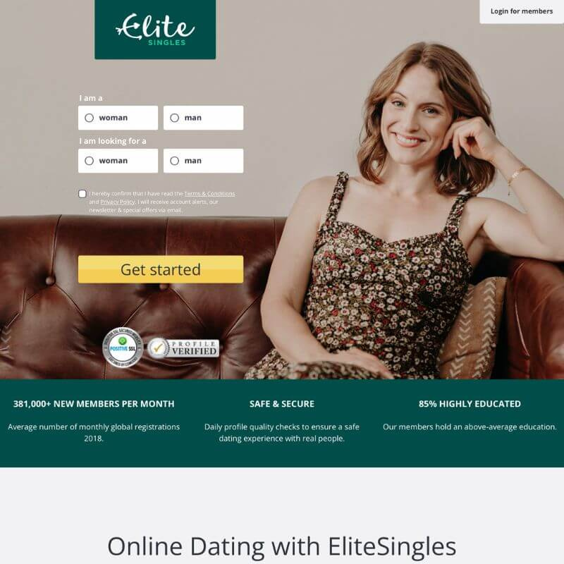   Laman web Elite Singles