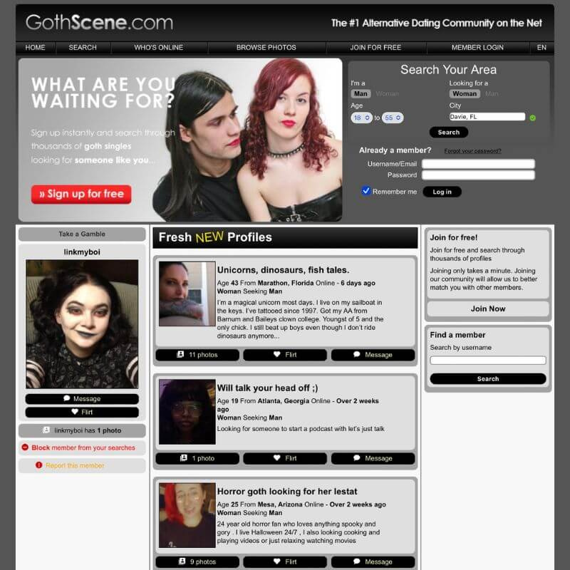   Site Internet de GothScene