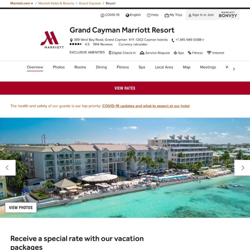   Khu nghỉ dưỡng Grand Cayman Marriott