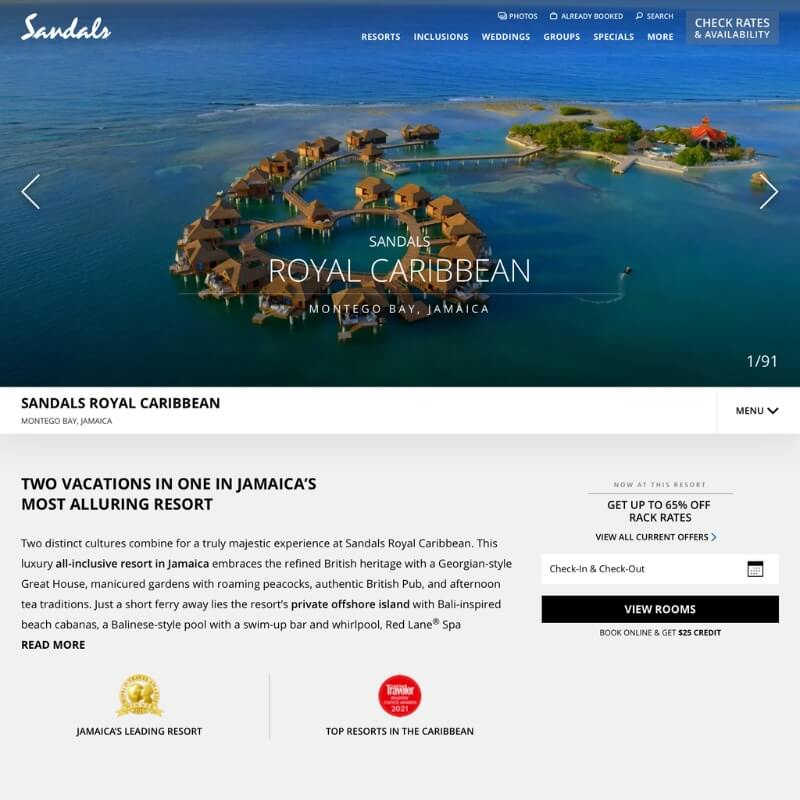   Sandaler Royal Carribean