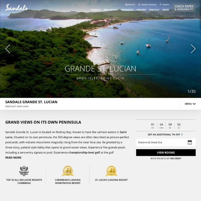   סנדלים Grande St. Lucian