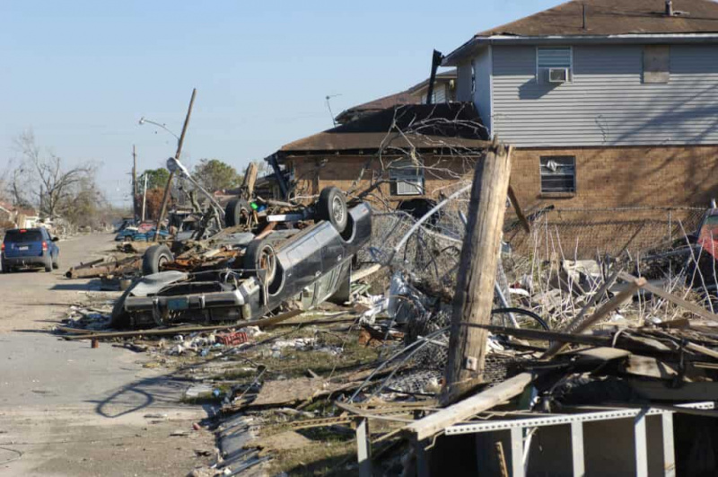   Ninth Ward New Orleans nach dem Hurrikan Katrina