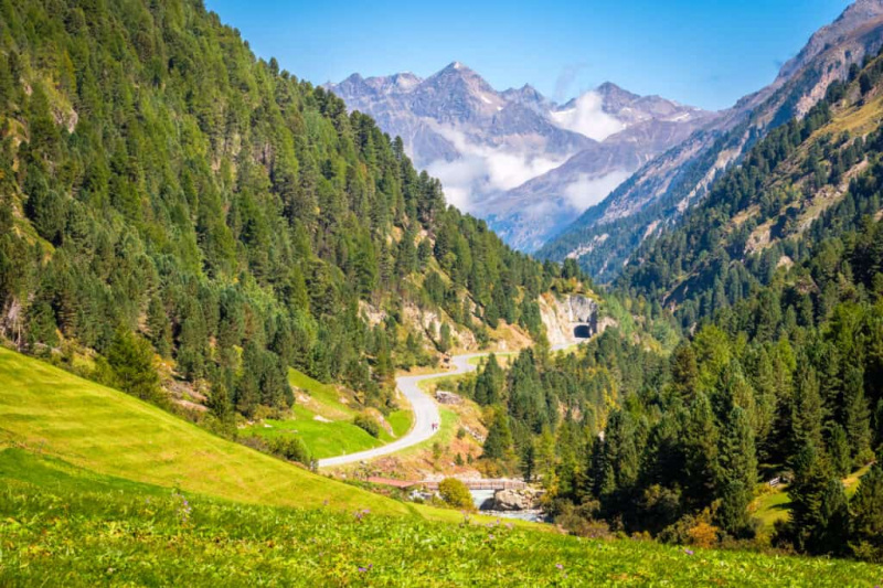   Dele af Alpernes bjerg