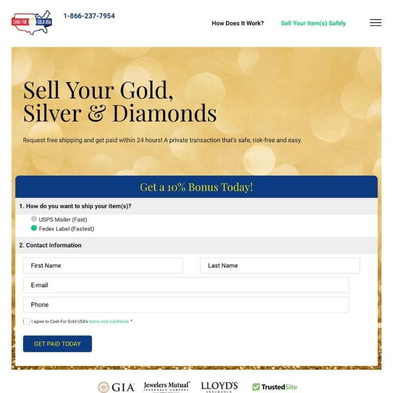   Cash For Gold USA