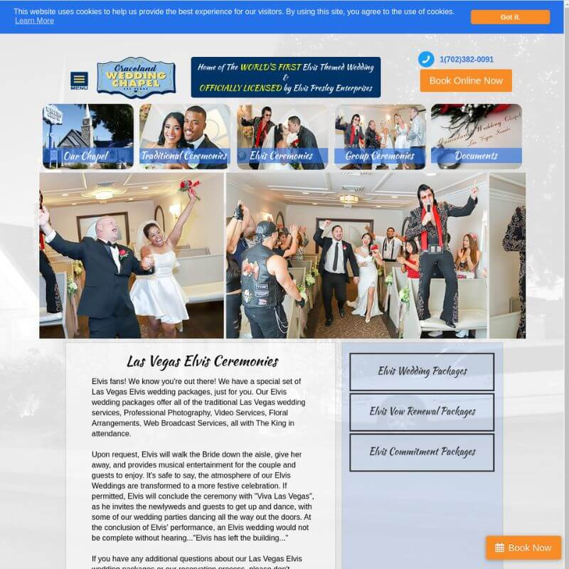  Gracelandi kabeli veebisait