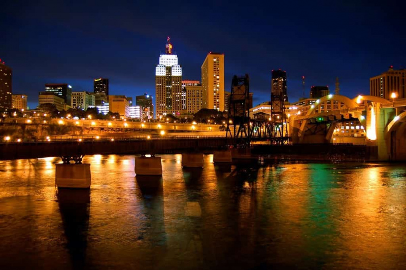   St. Skyline von Paul, Minnesota