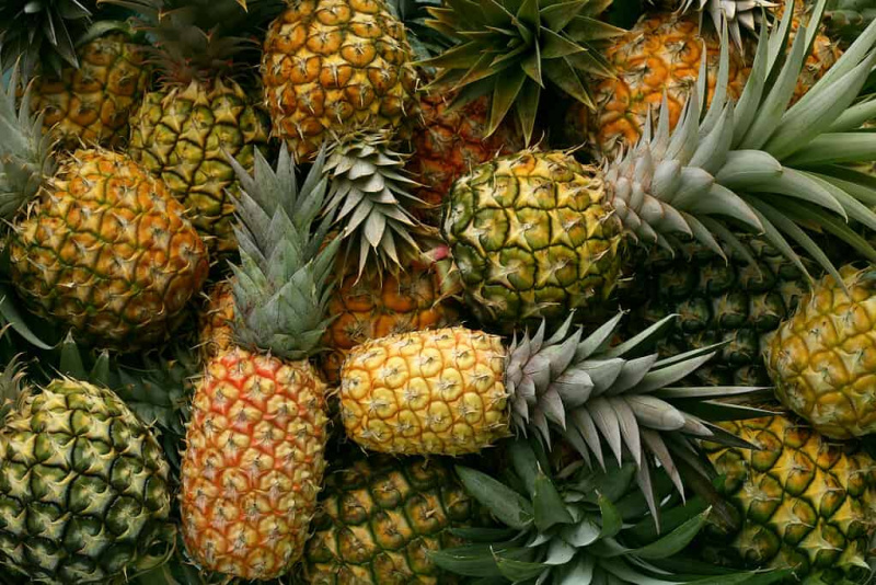   Hintergrund der hawaiianischen Ananas