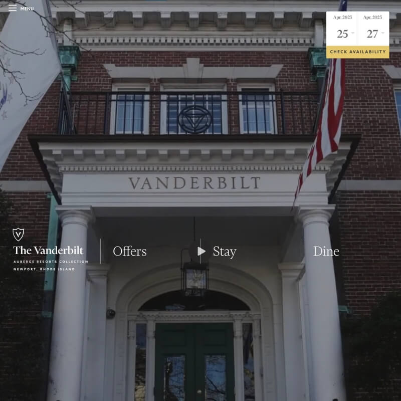   Zbirka Vanderbilt, Auberge Resorts – Newport, Rhode Island