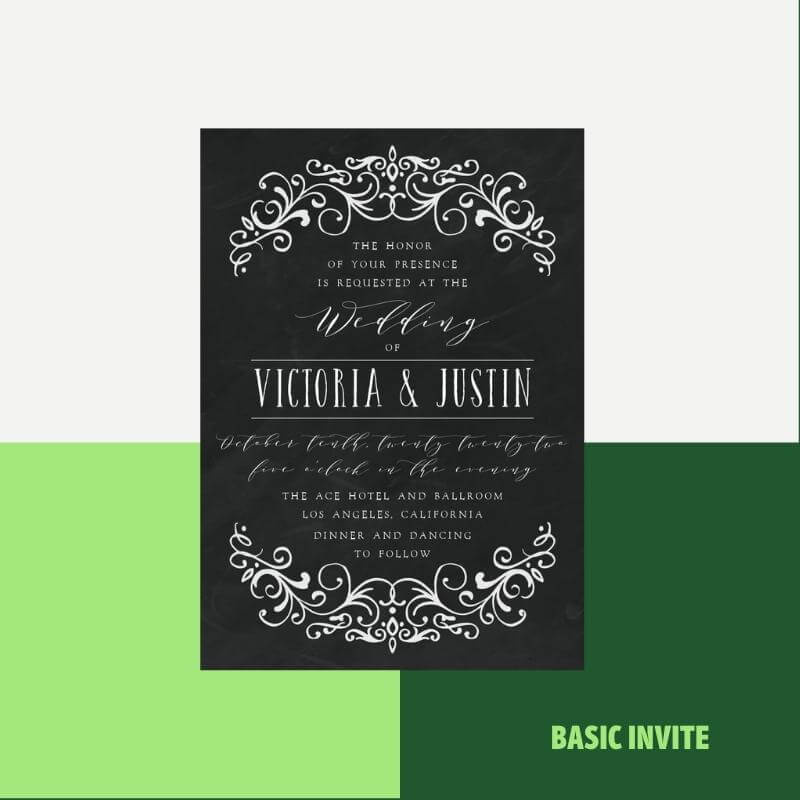   Invitație de nuntă magică gotică