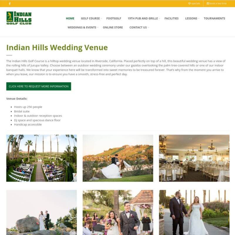   Site do Indian Hills Country Club